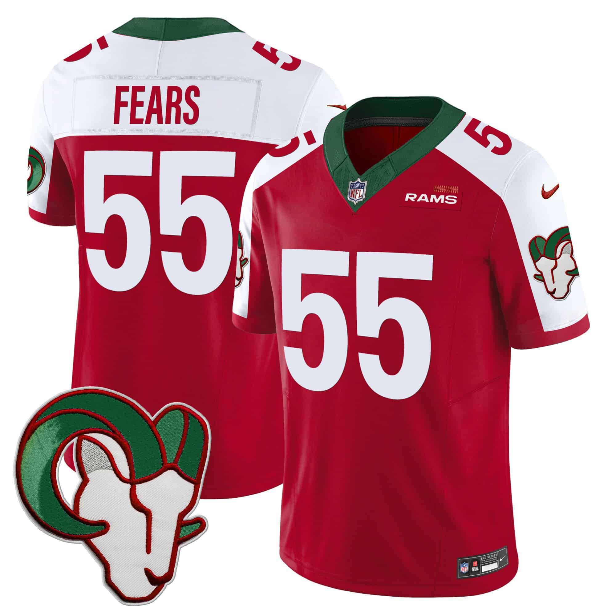 Men Los Angeles Rams #55 Fears Red 2024 Nike Mexico Vapor Limited NFL Jersey->indianapolis colts->NFL Jersey